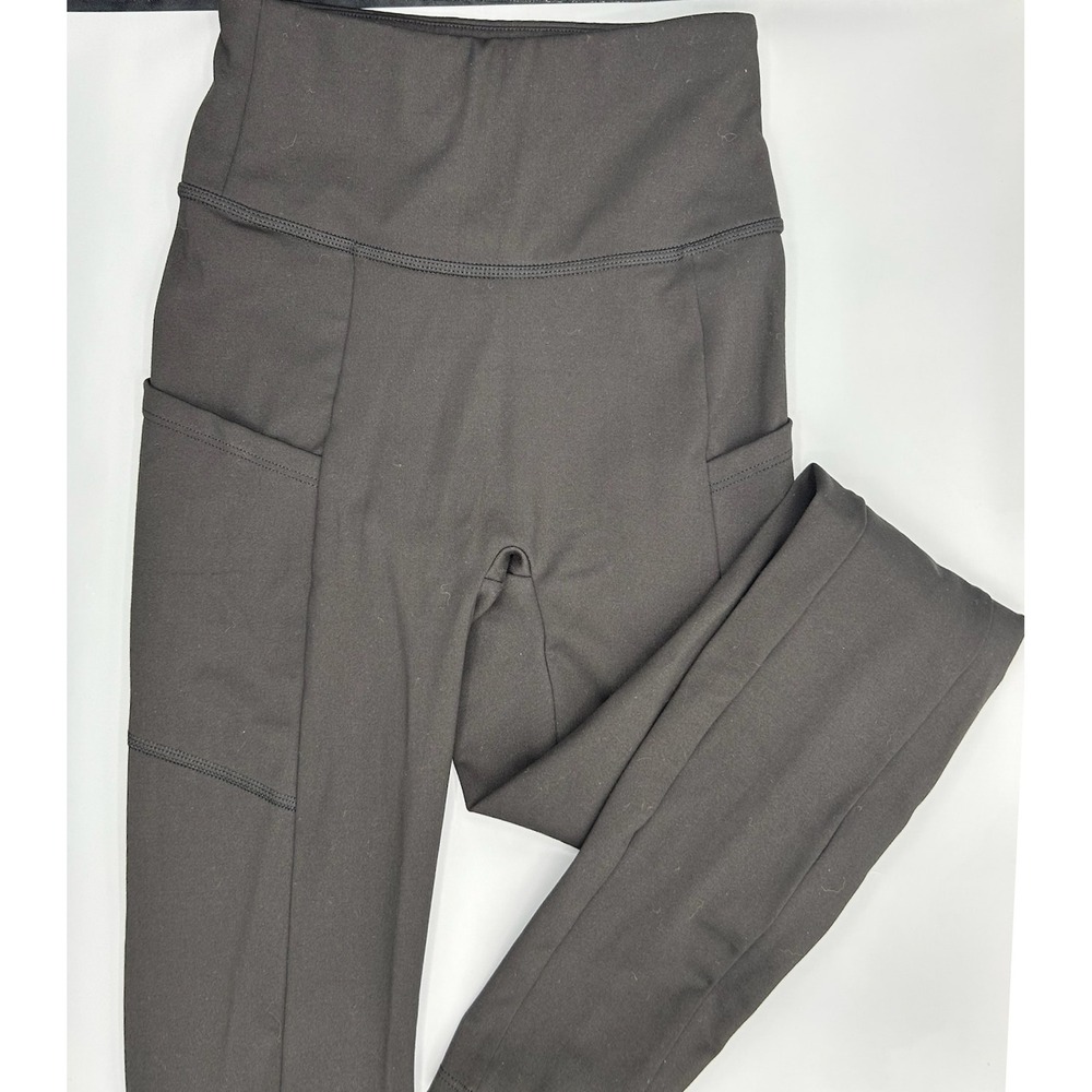 Loungey Black XXS Leggings High Waist Side Pockets Athleisure‎ Activewear